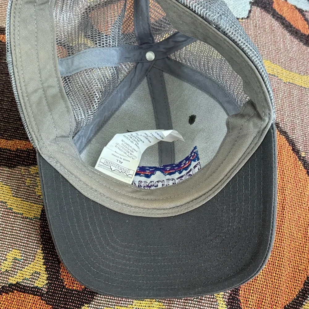 Patagonia Black Cap with Purple & Blue Embroidered Logo - Picture 3 of 5